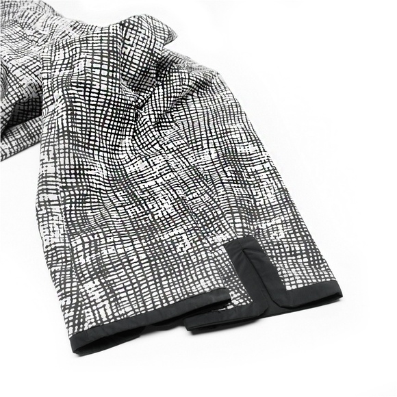 WEEKEND MAX MARA Women's Black/White Reversible Jacket Solid/Crosshatch Size 10 - Picture 7 of 15